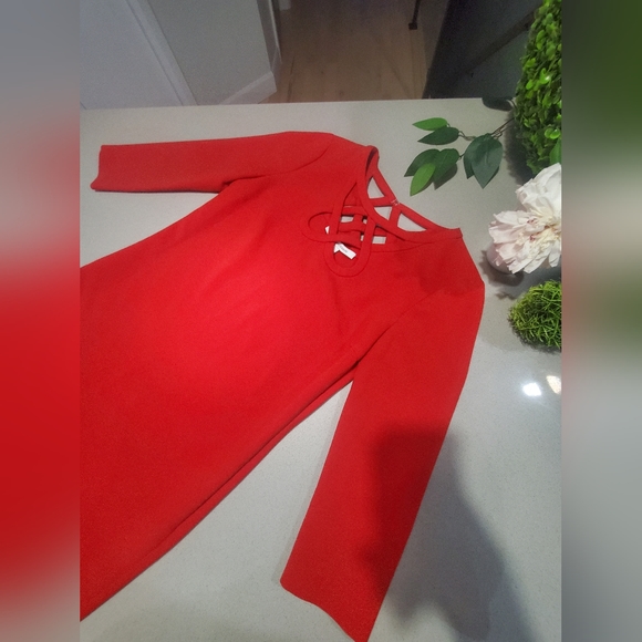 DIANE VON FURSTENBERG Incroyable robe midi haut de gamme rouge - Picture 3 of 11